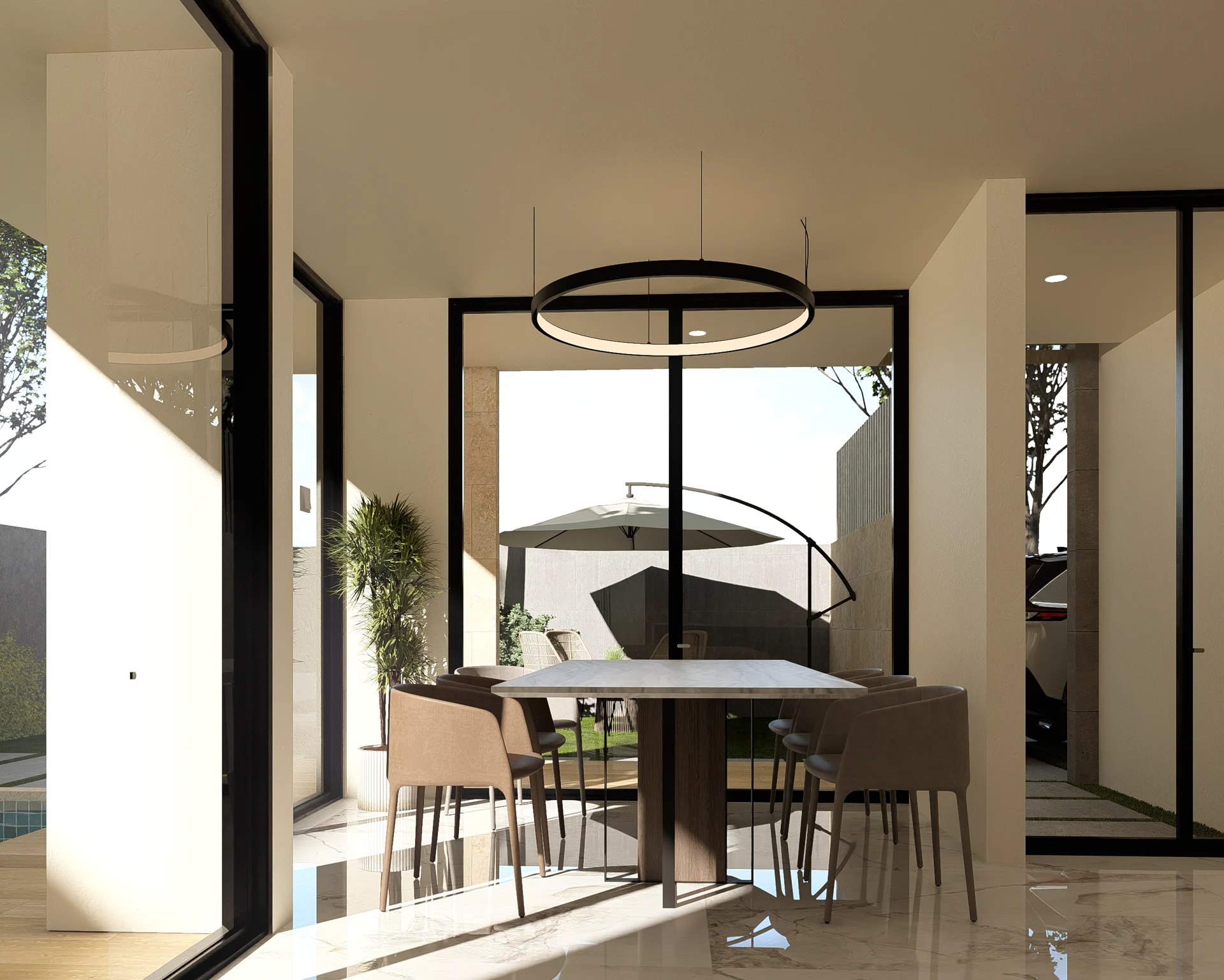 Comedor y cocina integrados